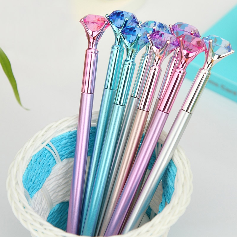 2 Styles 10 Colors Diamond Cartoon Multi Color Changing Pen Kawaii