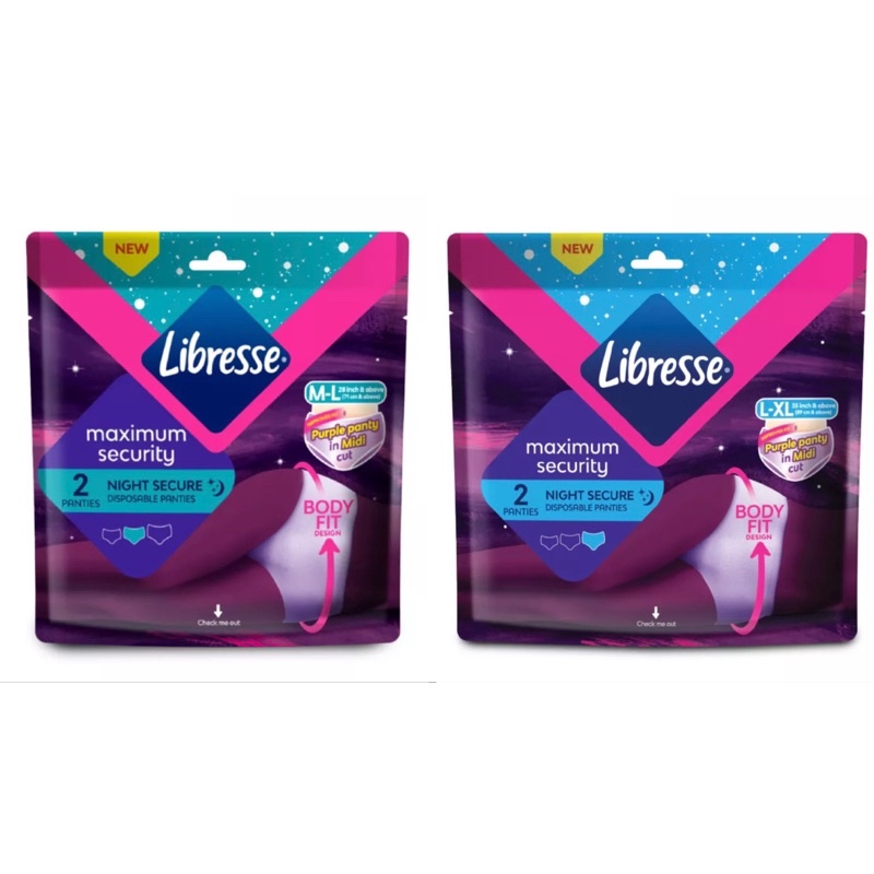 Libresse Night Secure Disposable Panties Shopee Malaysia