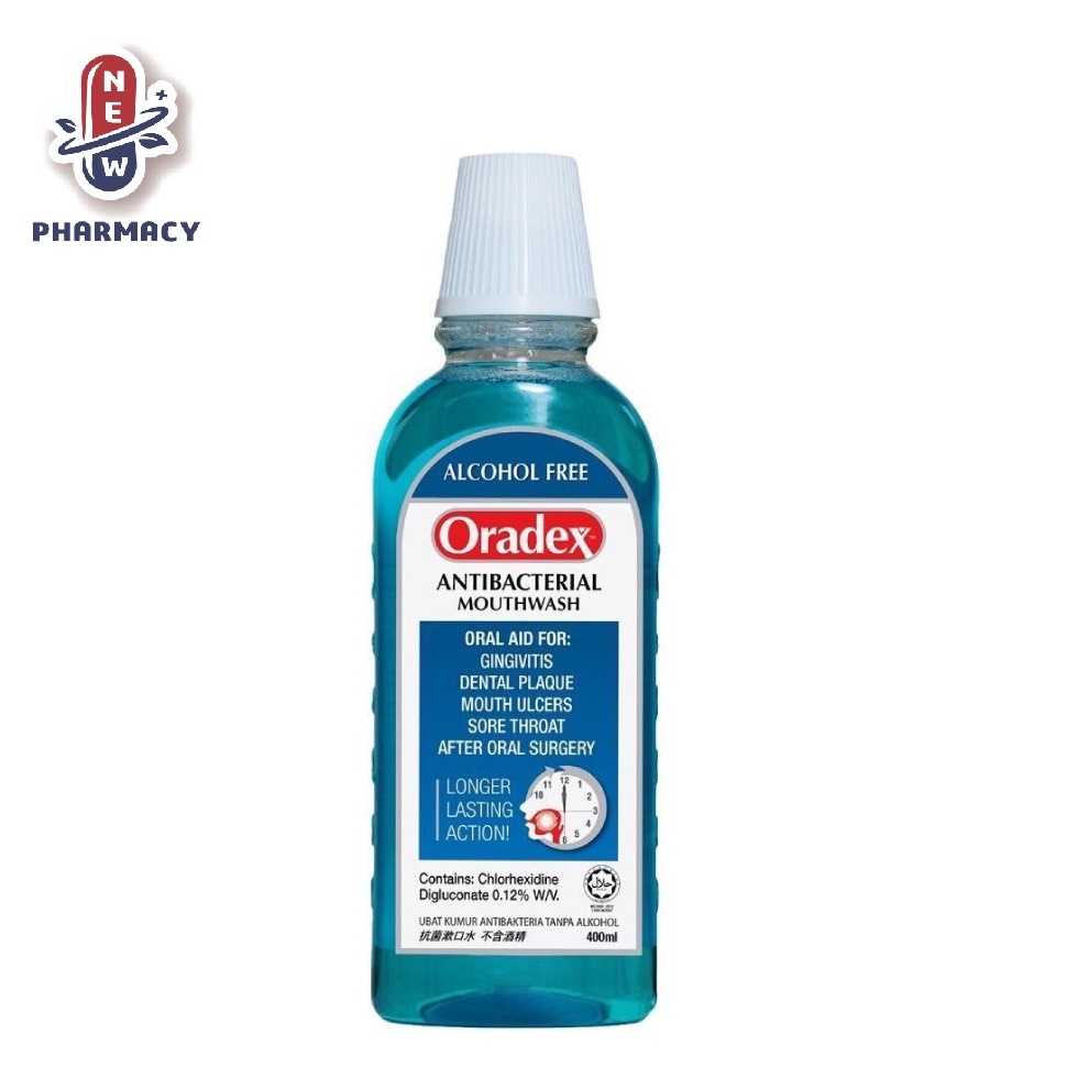 Oradex Antibacterial Mouthwash 400ml | Shopee Malaysia