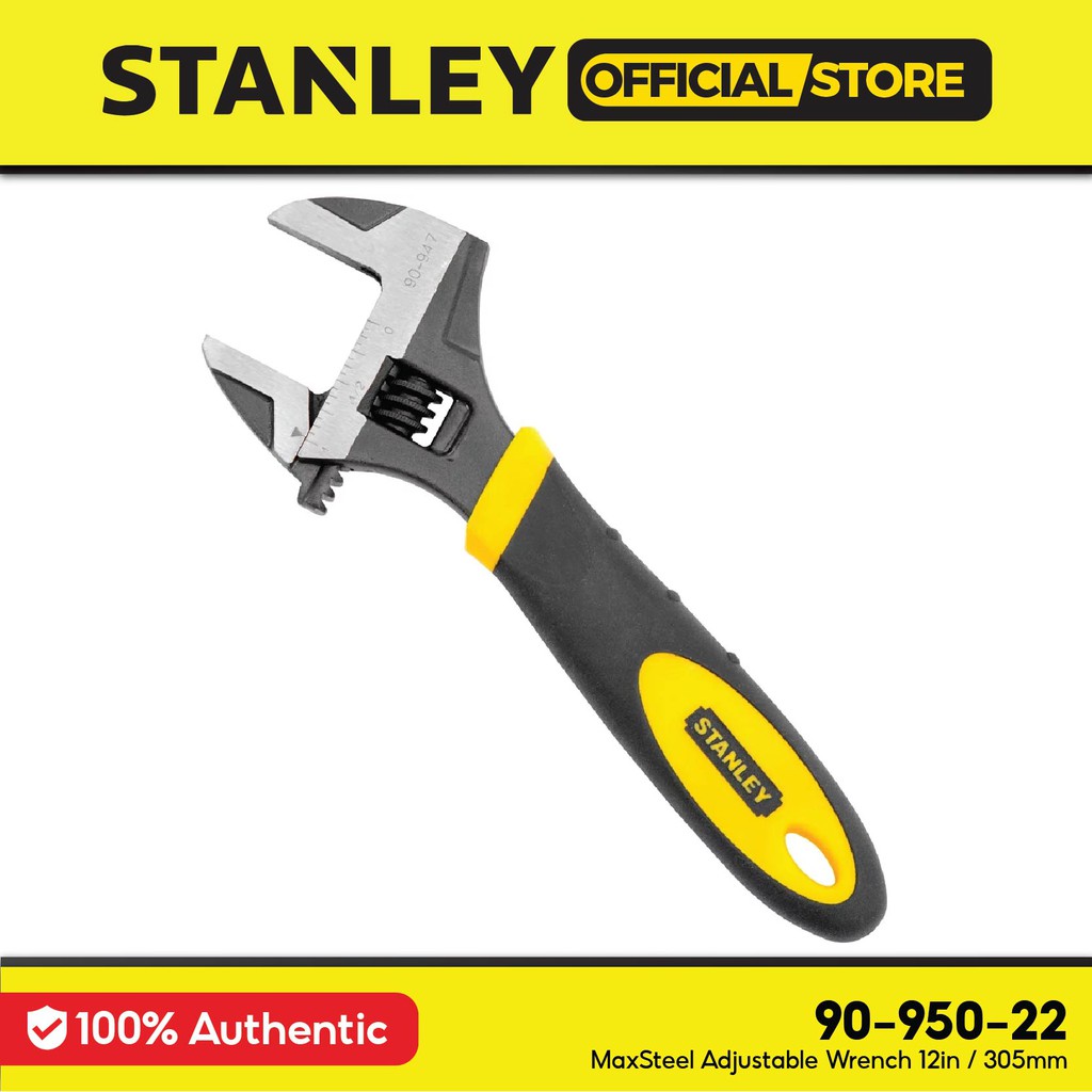 Stanley 90-950-22 (90-950) MaxSteel Adjustable Wrench 12in / 305mm ...