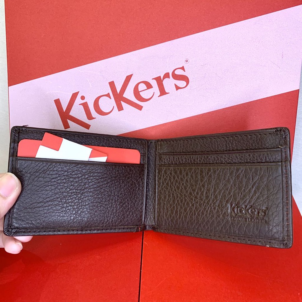 Kickers Card Holder Small Purse Mini Wallet Original Genuine Leather ...