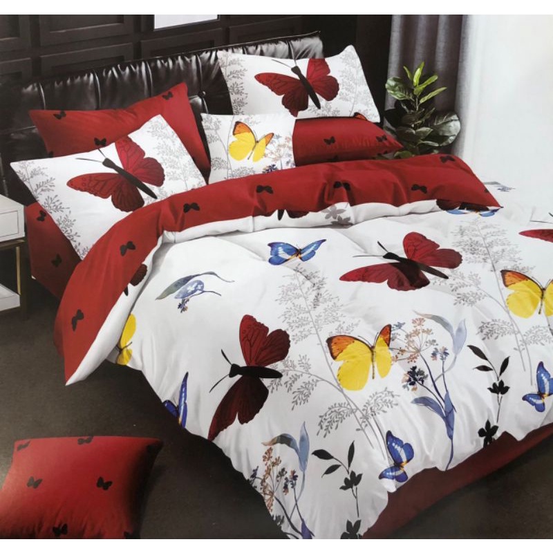 [ READY STOCK ] CADAR COMFORTER,TOTO SET 7 IN 1 COMFORTER QUEEN SIZE