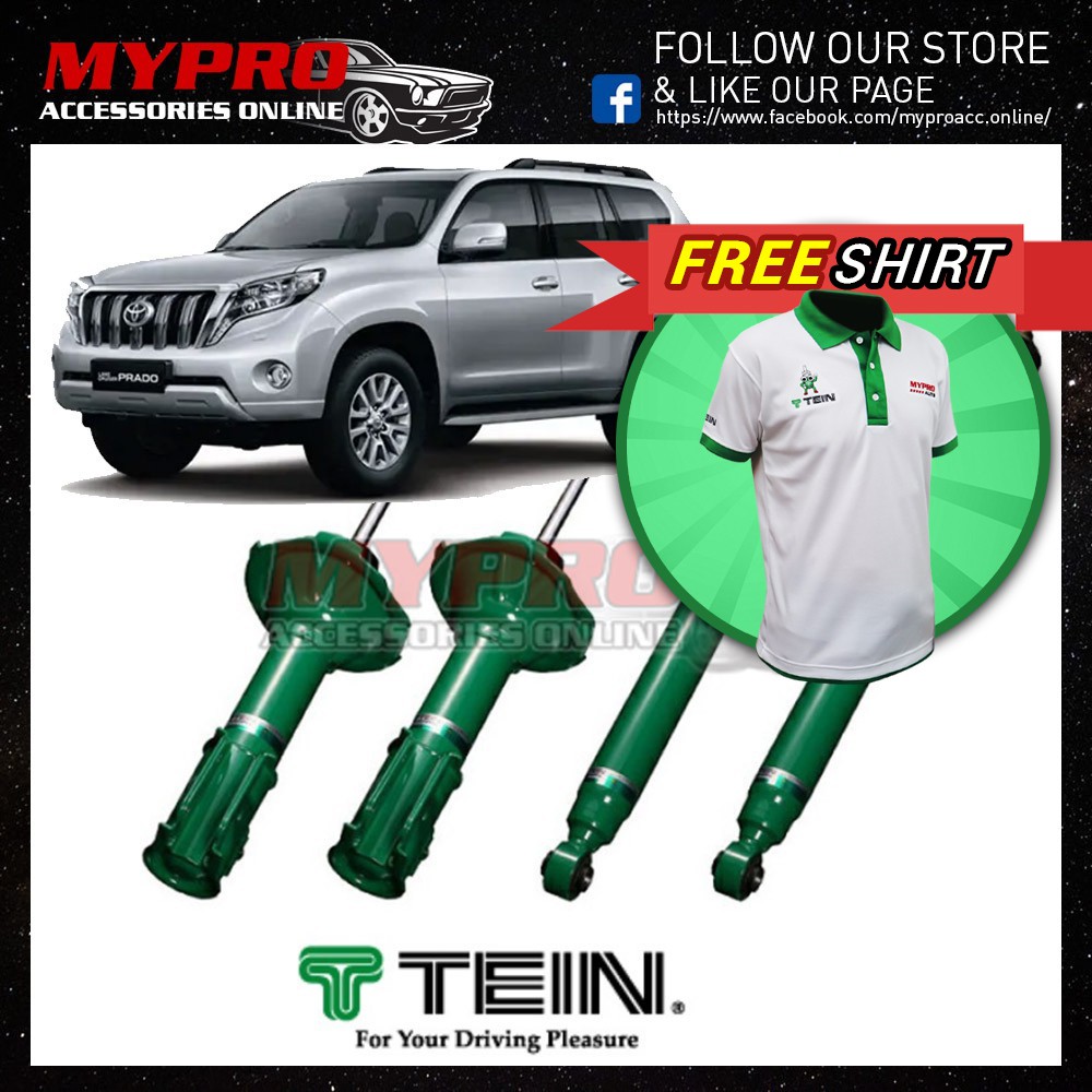 TEIN EnduraPro Plus Rear Shock Absorber Kit - 2005-2009 Toyota Land Cruiser Prado 4WD (GRJ120W)