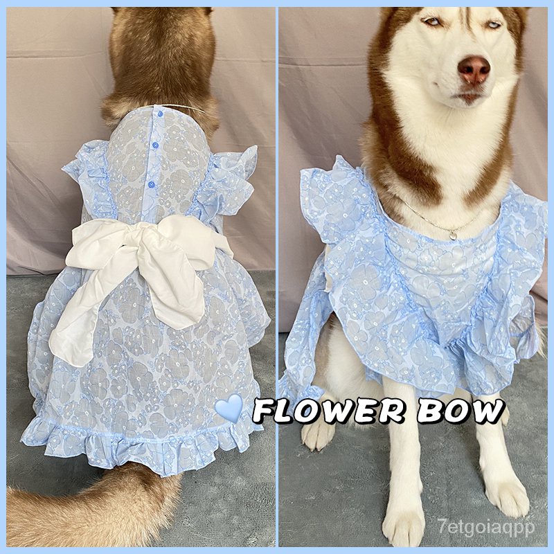 【clothes for pets/pet princess dress】Blue Enchantress PrincessLarge