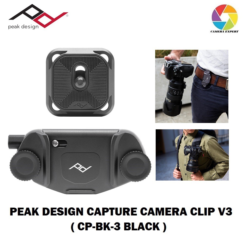 PEAK DESIGN CAPTURE CAMERA CLIP V3 ( CP-BK-3 BLACK ) (Original Peak Design  Malaysia)