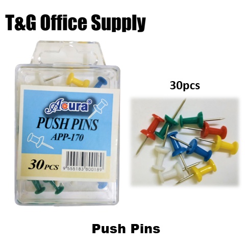Pins / Push Pins (30pcs) / Map Pins (100pcs) | Shopee Malaysia
