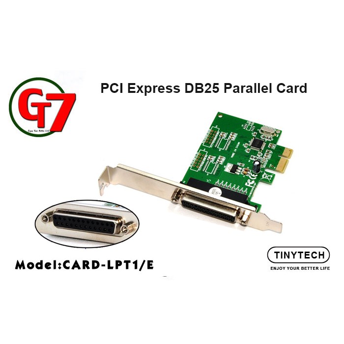 TINYTECH PCIEXPRESS DB25 PARALLEL CARD (CARDLPT1/E) Shopee Malaysia