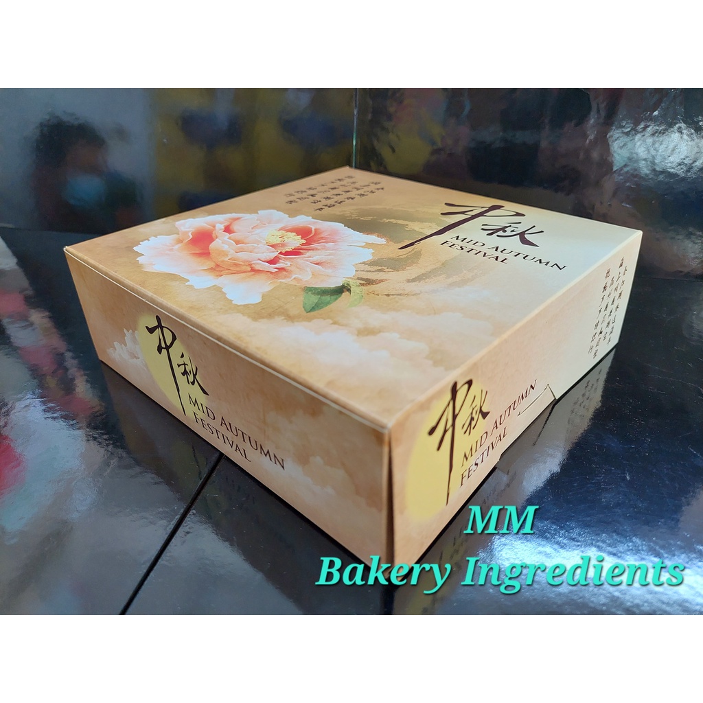 MOONCAKE BOX SQUARE DESIGN-GOLD | Shopee Malaysia