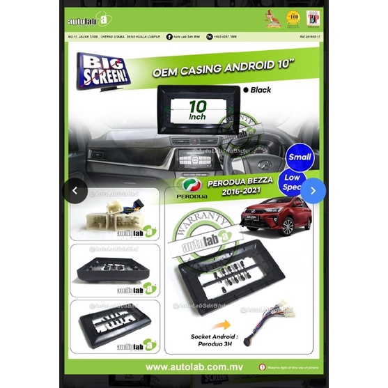 Android Player Casing Perodua Bezza For Year 2020-2021 Cars Accessories ...