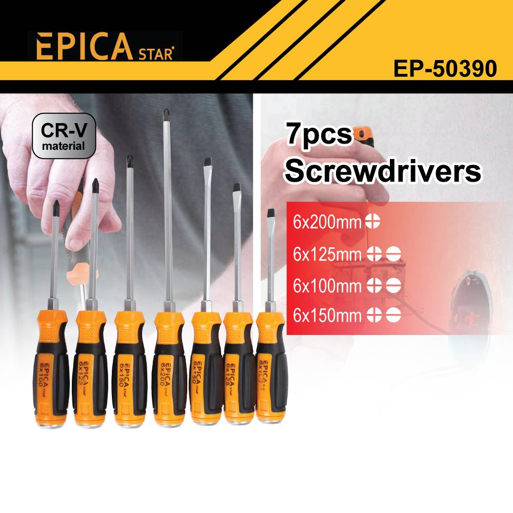 EPICA STAR 7 IN 1 SCREWDRIVER REPAIR TOOL SCREWDRIVERS (7PCS) HAND ...