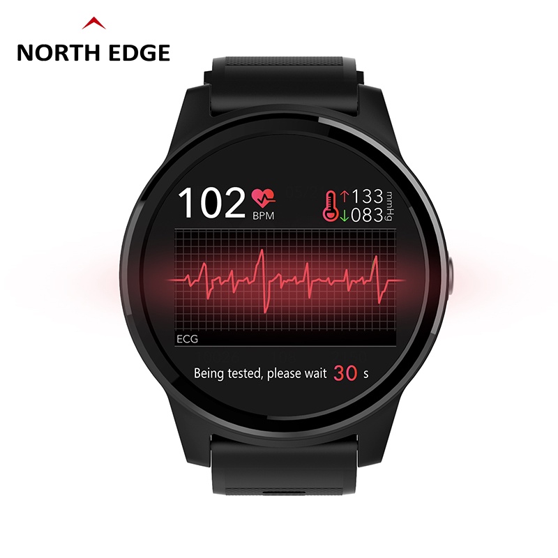 NORTH EDGE E101 ECG PPG Smart Watch Medicine Notice Remote Camera Heart ...
