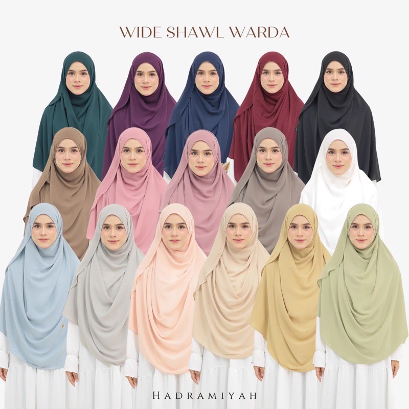 SET WARDA (WIDE SHAWL + NIQAB + PURDAH) | Shopee Malaysia