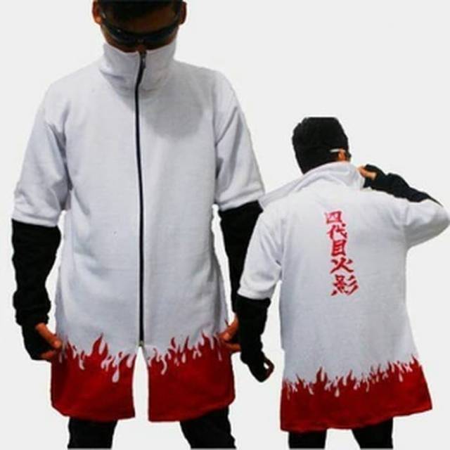 Naruto hokage white collar anime robe | Shopee Malaysia