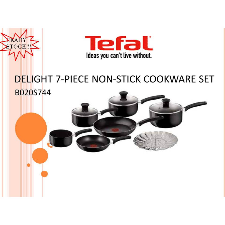 TEFAL Delight 7Pieces Non Stick Cookware Set (ORIGINAL SET) Shopee