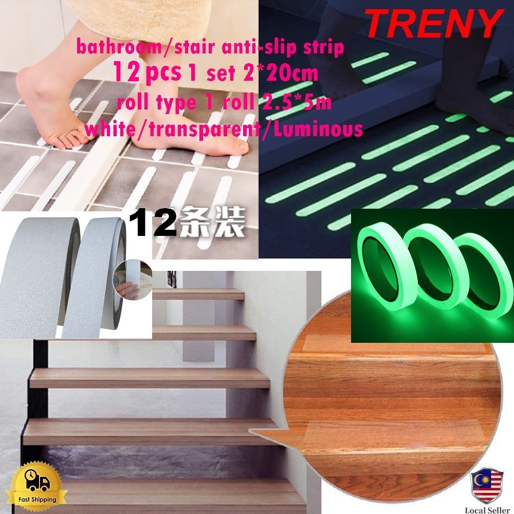 TRENY Anti Slip Floor tape PEVA rubber tape waterproof stairs ground