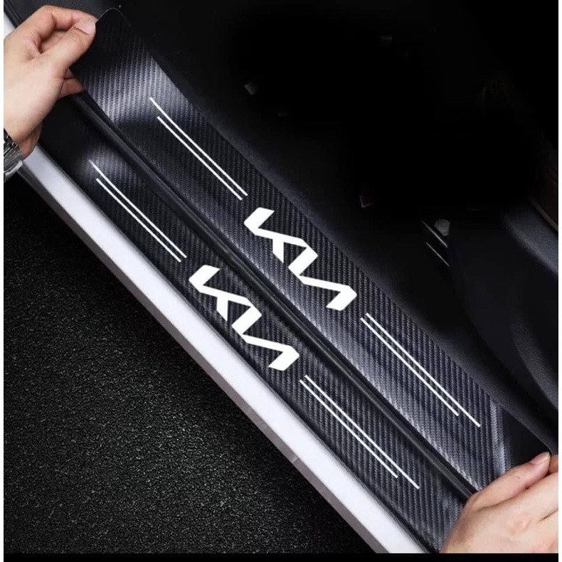 Carbon step stickers for Kia k3,k5,Cerato, Seltos,.... | Shopee Malaysia