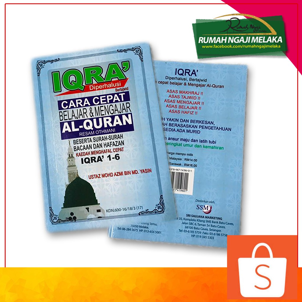 BUKU IQRA BIRU LENGKAP TAJWID | Shopee Malaysia