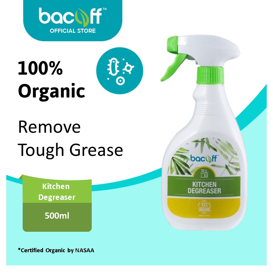 Bacoff Organic Kitchen Degreaser for Kitchen Top, Stove, Microwave and