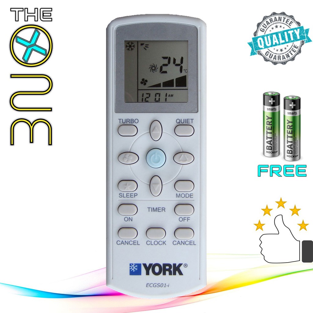 YORK Aircon Remote Control ECGS01 Shopee Malaysia