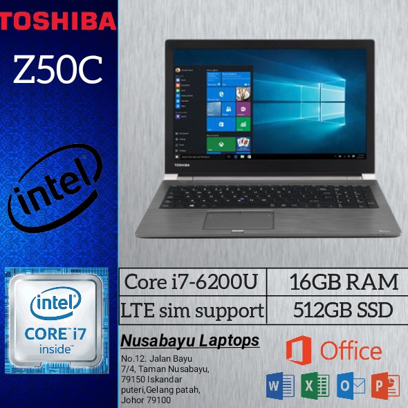 Toshiba i7 16gb hot sale ram laptop