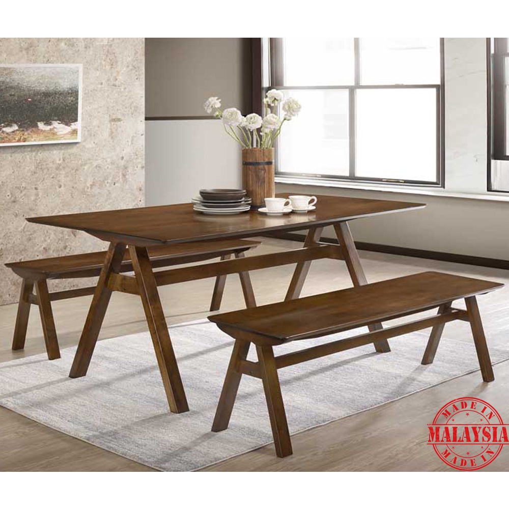 VITA 6 Feet Solid Wood Dining Table 6 Seater Dining Table Set 6 Seater ...