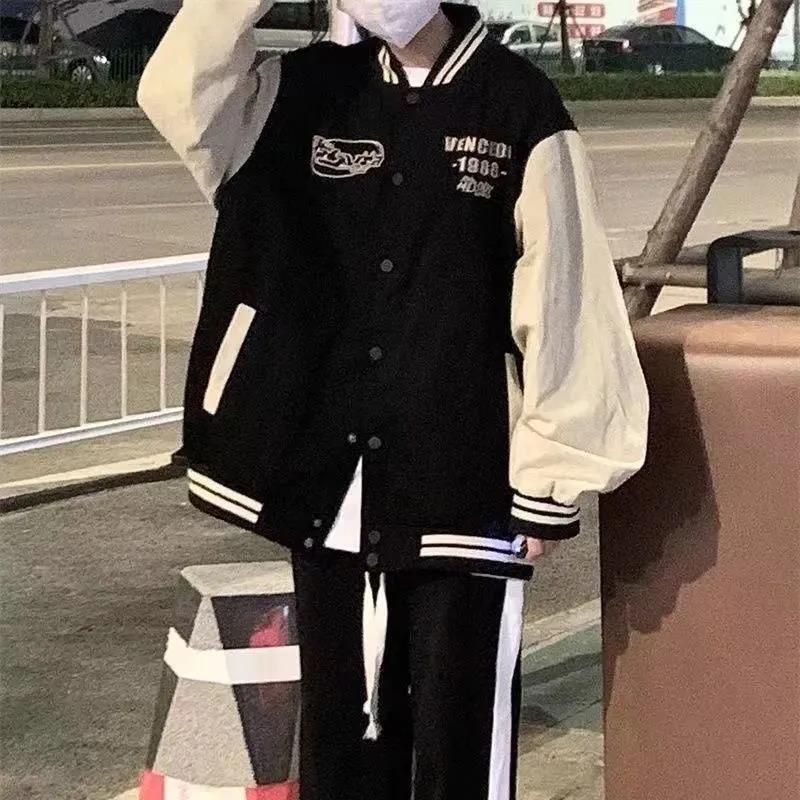 2023春秋外套新款衛衣女潮ins 連帽外套oversize寬松學生原宿慵懶