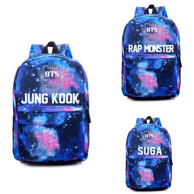 Buy BTS & JUNG KOOK Printed Backpack for girls Kpop BTS Bangtan