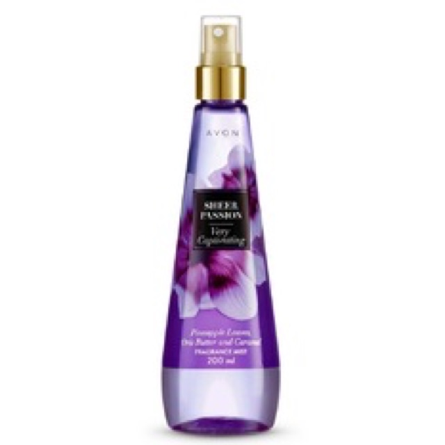 Avon Sheer Passion Very Captivating Fragrance Mist 200ml Shopee