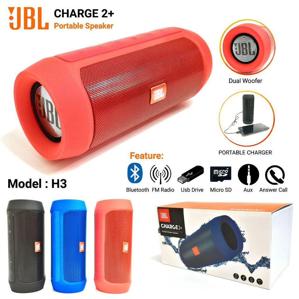 JBL Charge2+ Splash Proof portable Bluetooth speaker | Shopee Malaysia