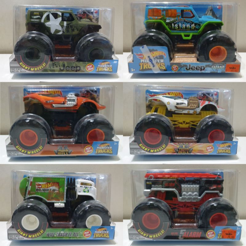  Hot Wheels Monster Trucks Demo Derby, 1:24 Scale Kids