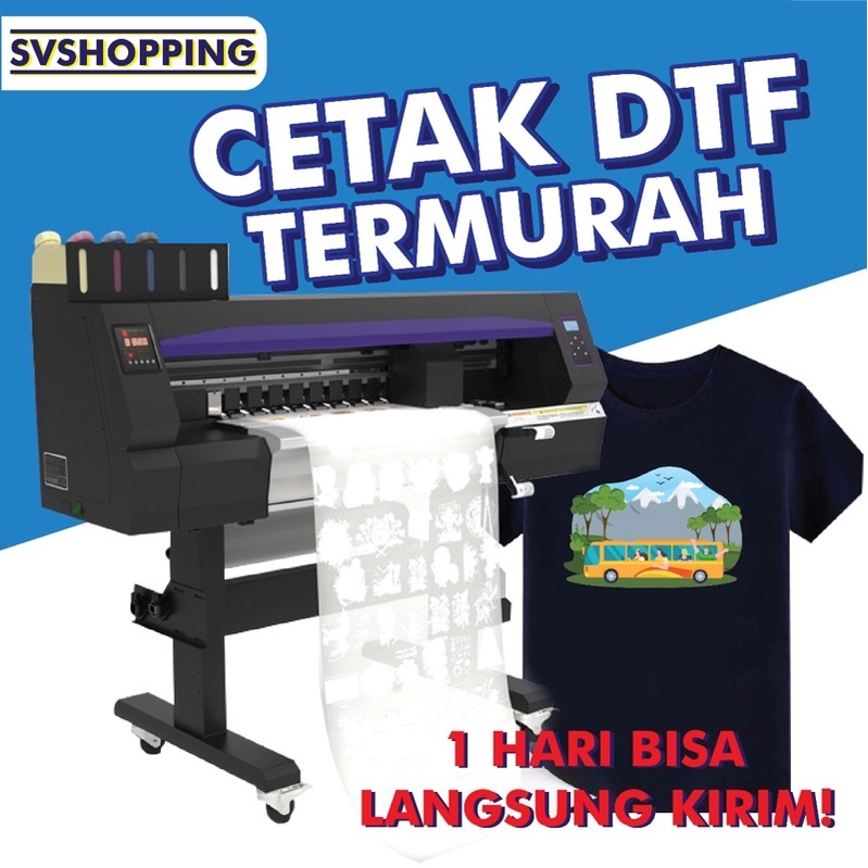 Jasa CUSTOM Screen PRINTING DTF And PRINTING PRINTABLE METERAN SEMI PU ...