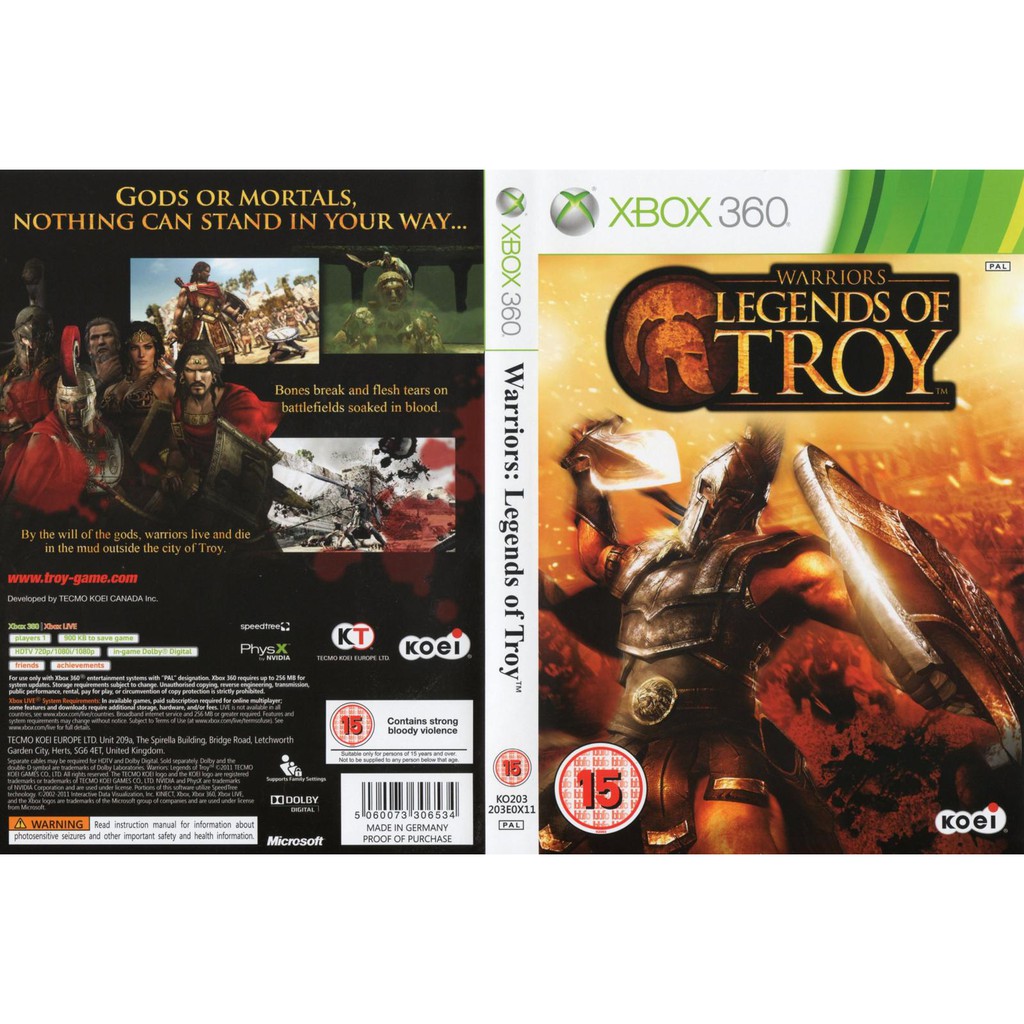 Warriors: Legends of Troy Xbox 360 - Compra jogos online na