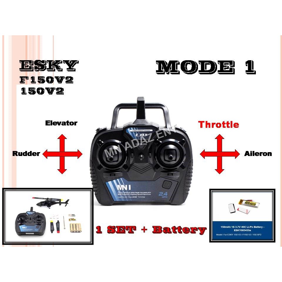 READYSTOCK #RC HELICOPTER ESKY 150 V2 Shopee Malaysia