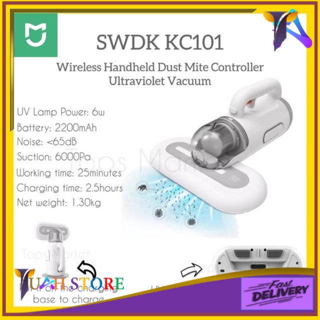 Xiaomi SWDK KC101 Dust Mite Controller Ultraviolet Vacuum Cleaner ...