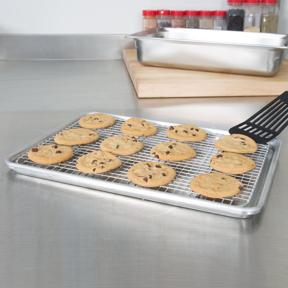 Half Size / Full Size Rectangular Trivet Wire Mesh Cooling Net Cake ...