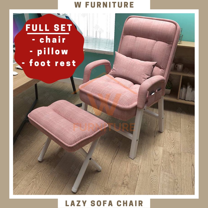 🇲🇾READY STOCK🇲🇾 WFURNITURE Lazy Sofa Chair/Arm Chair/Office Chair