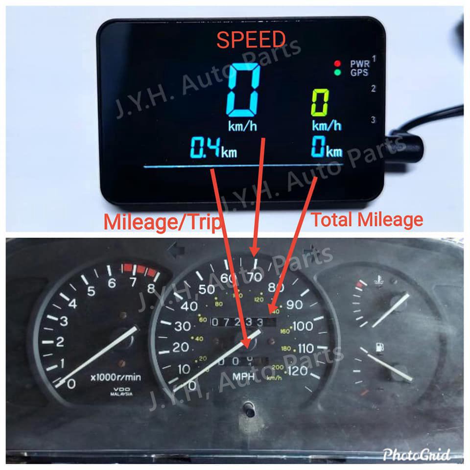 Car mileage shop meter