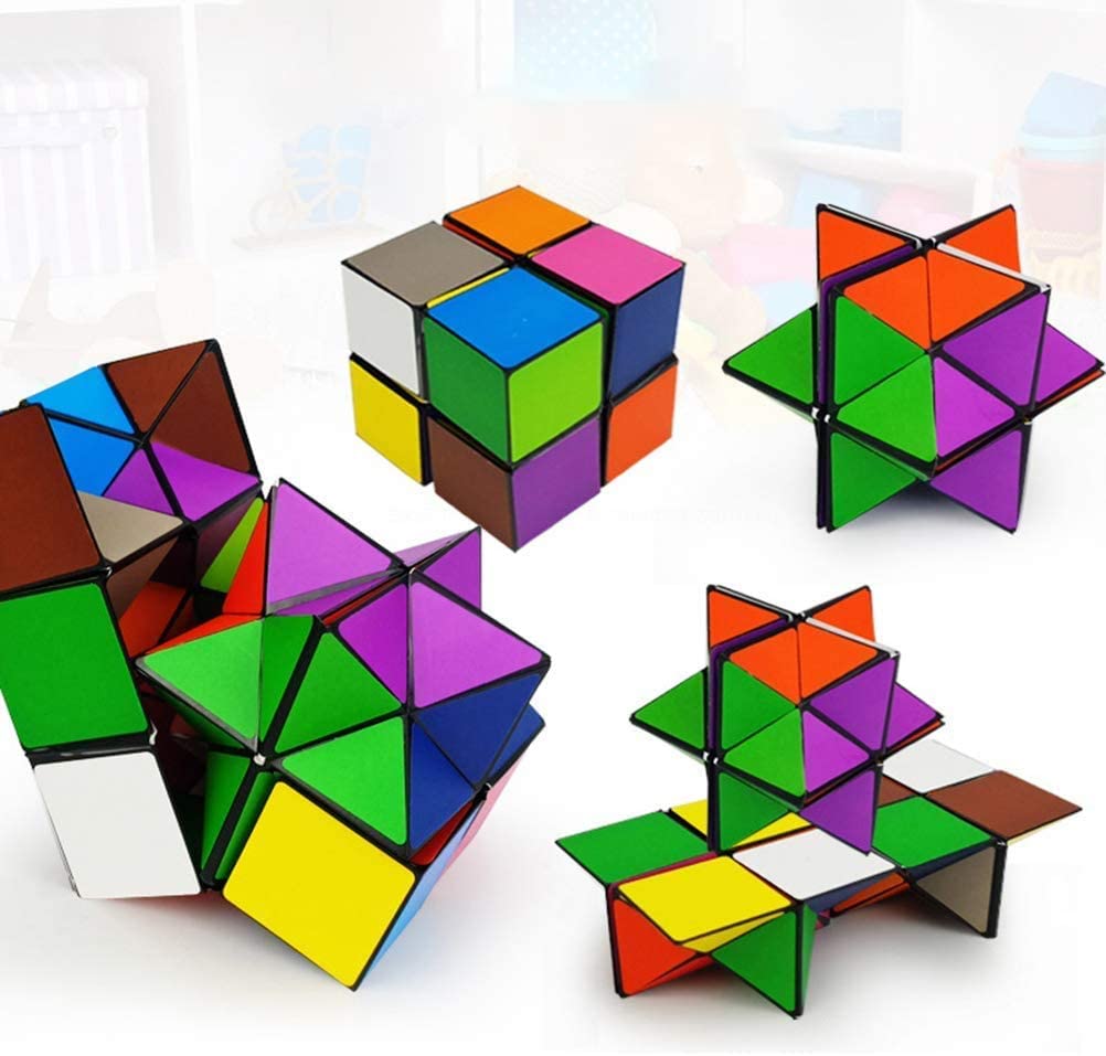 Magic Star Cube 2 in 1,Infinity Cube,Speed Cube,Smooth Surface- Solid ...