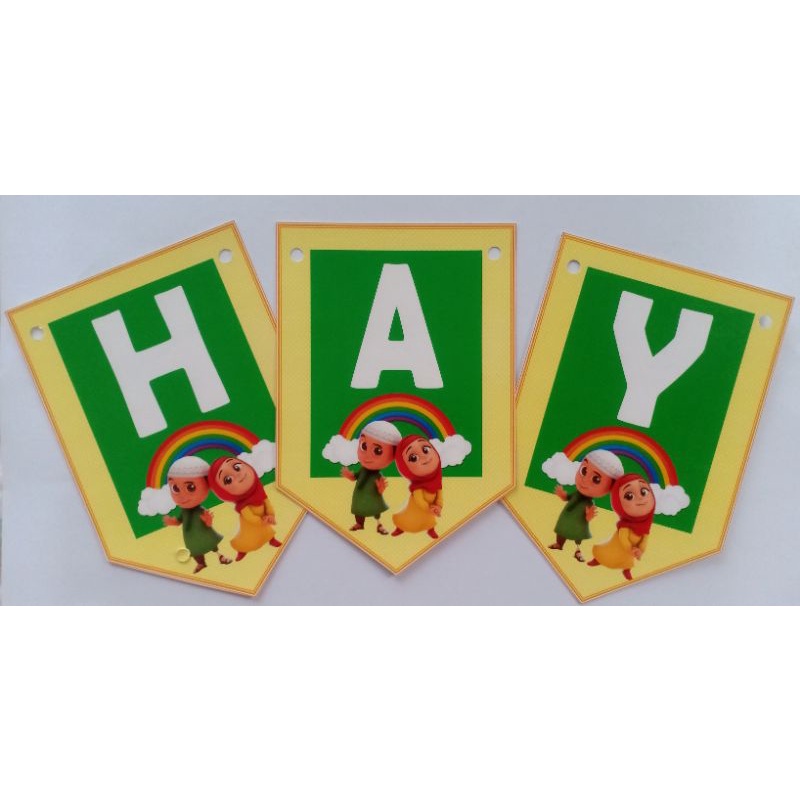 FLAG BANNER / BUNTING FLAG IMAGE OF NUSA RARA NUSA CAN CUSTOM WRITE ...