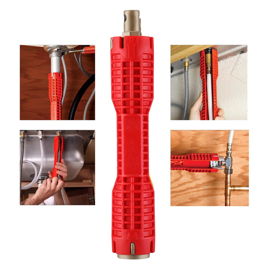 8 in 1 Faucet And Under Sink Installer Plumbing Wrench Installation Repair Tool