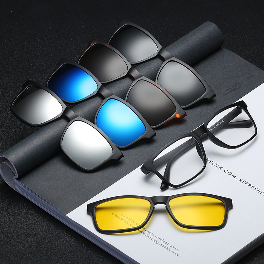 6 in 1 magnetic 2024 sunglasses