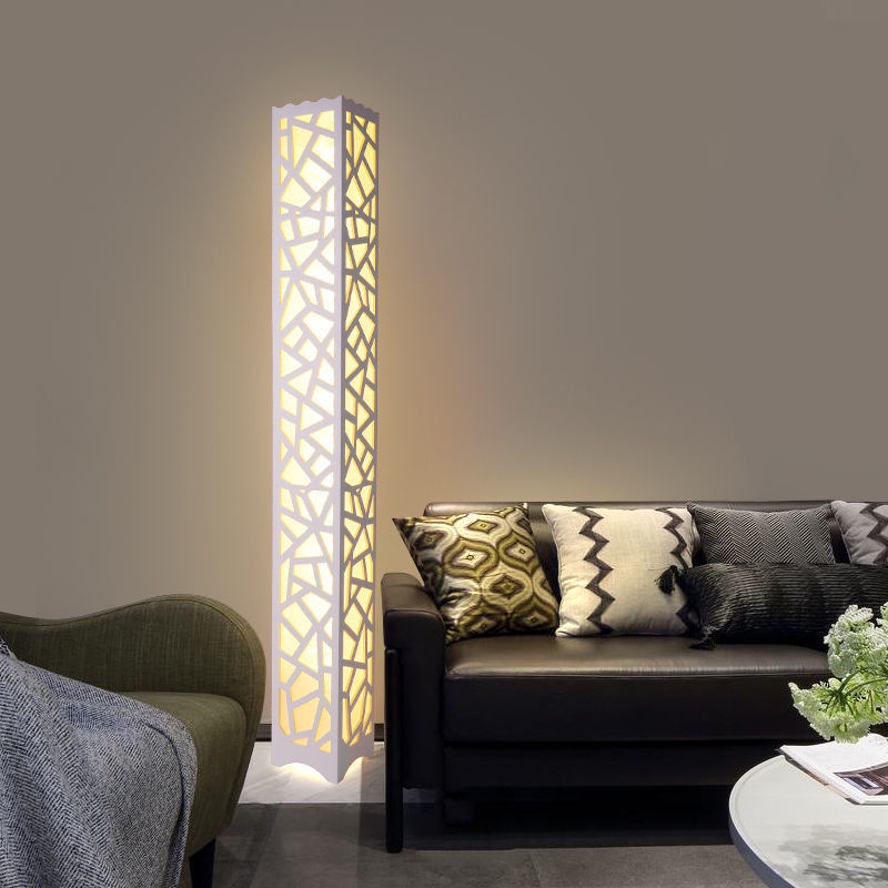Simple vertical eye protection net red floor lamp standing lamp LED ...