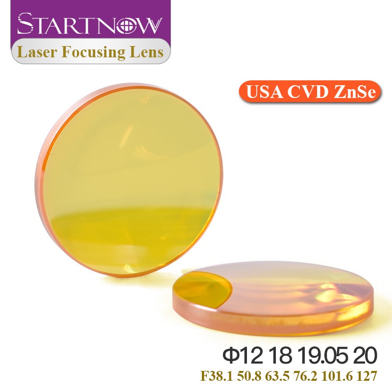 Laser Focus Lens USA Znse CVD 22 25mm 38.1 CO2 Lens For Laser Cutting Machine