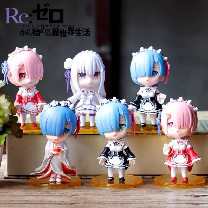 Re:Zero - Starting Life in Another World Rem Ram Emilia Mini Figure ...