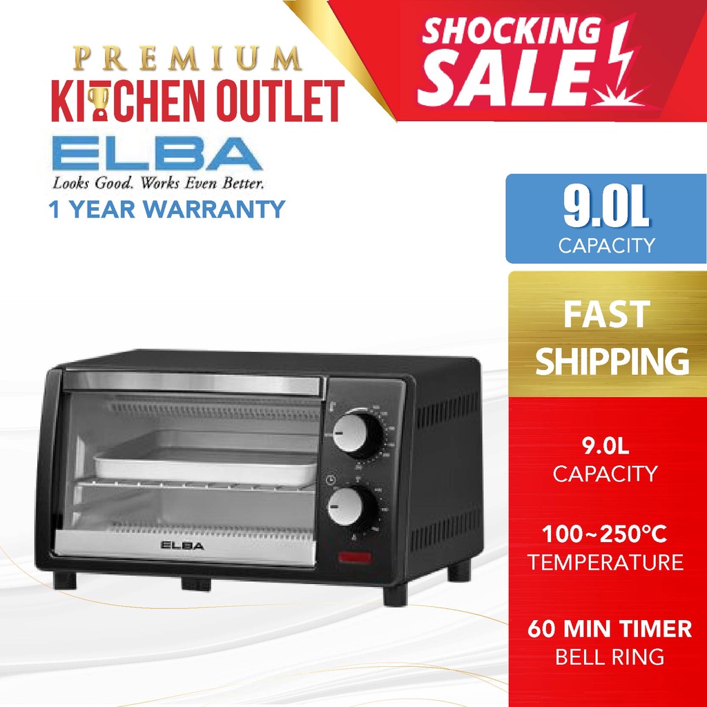 ELBA 9L OVEN TOASTER EOTD0989(BK) Shopee Malaysia