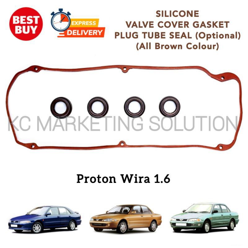 Silicone Valve Cover Gasket & Plug Seal Wira 1.6 4G92 Shopee Malaysia