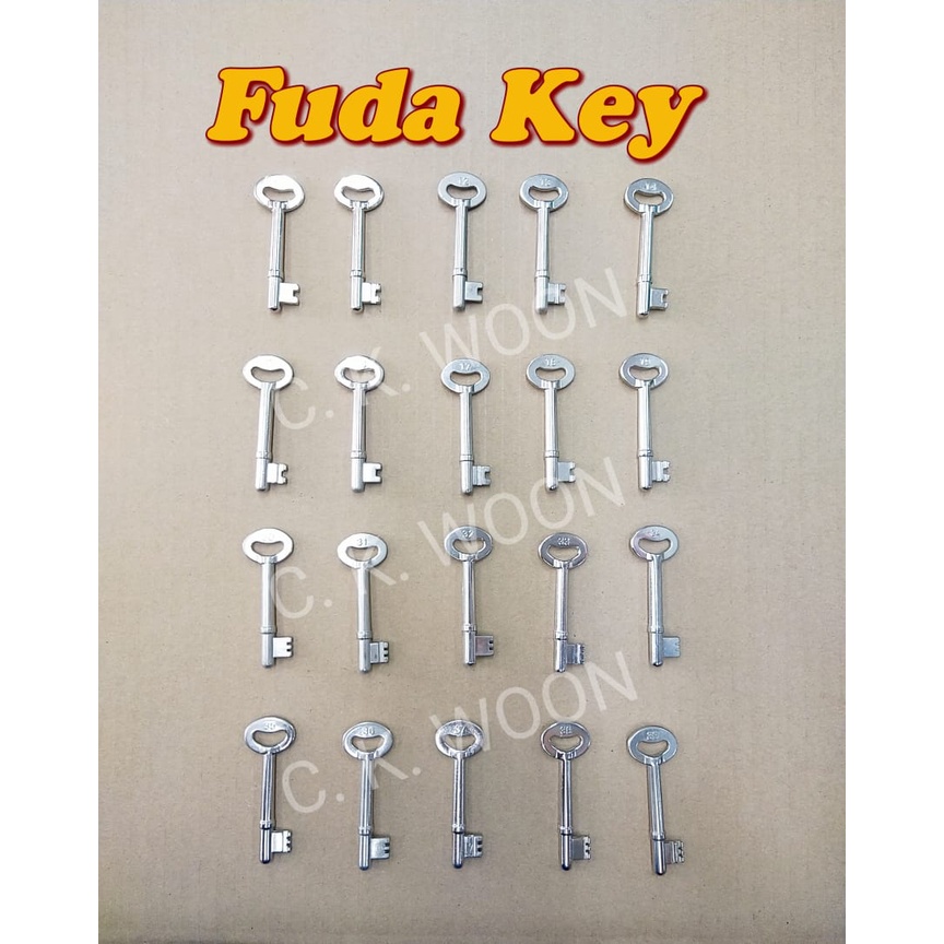 Part1(READY STOCK) FUDA Lock for Metal Door KEY ONLY/Kunci Pintu Grill /Gate Lock KUNCI SAHAJA