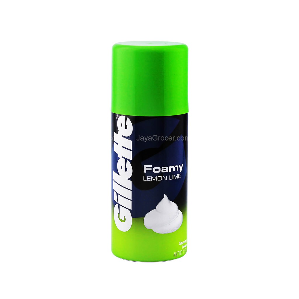 Gillette Shaving Foam Foamy Lemon Lime 50g Shopee Malaysia