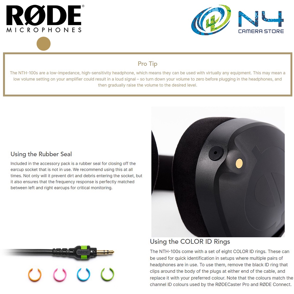 RODE NTH-100 Professional Over-Ear Headphones NTH100 | Shopee Malaysia