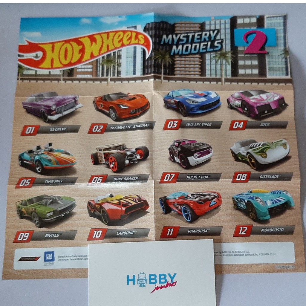 Hot Wheels Series Mystery Models Chevy Viper Bone Shaker Mattel